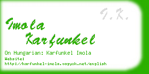 imola karfunkel business card